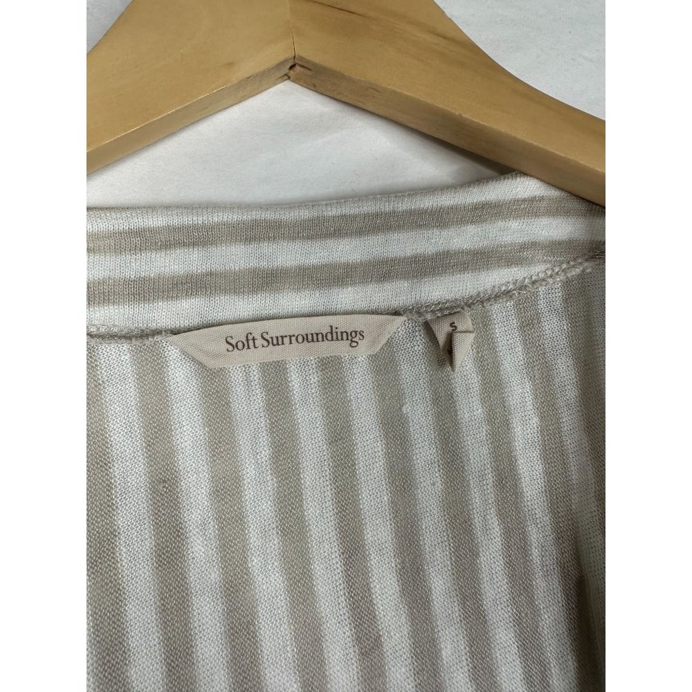 Soft Surroundings 100% Linen One Button Cardigan … - image 2